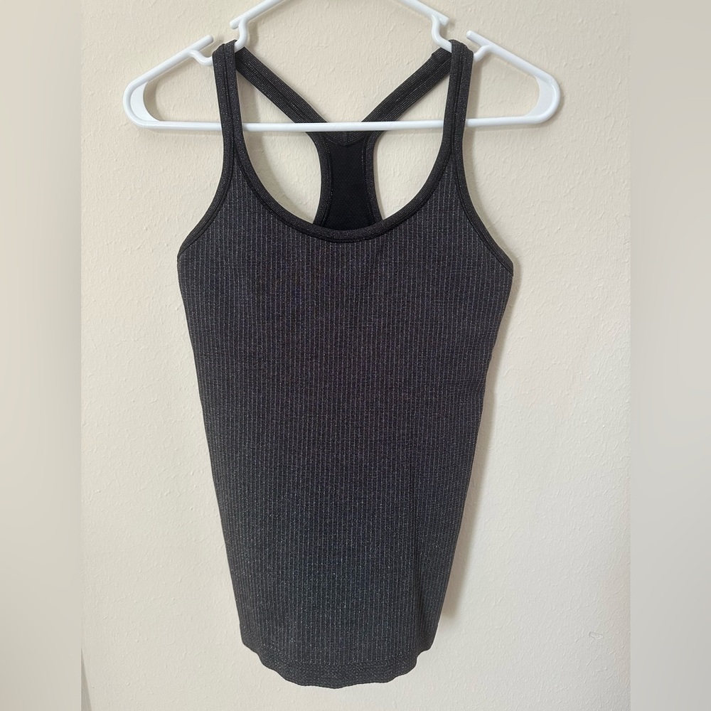 Lululemon Ebb to street tank sparkle edition